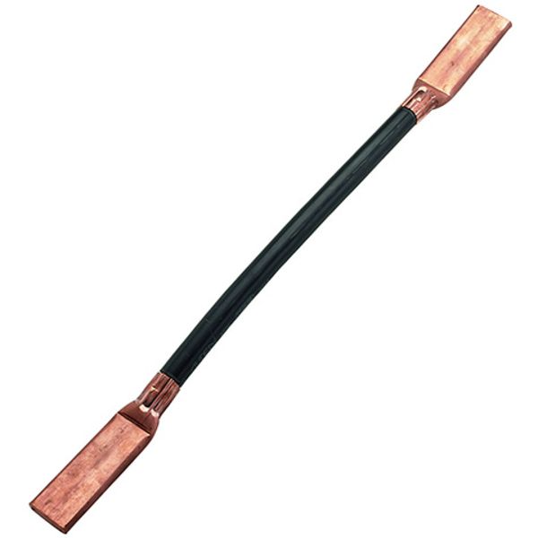 Copper cable earthing bridge H07V-K, lug on both ends 80X30mm L 500mm image 1