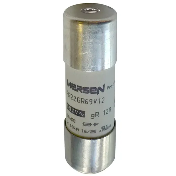 High-Speed Cylindrical Fuse 22x58 gR 690VAC 12A - Striker image 2