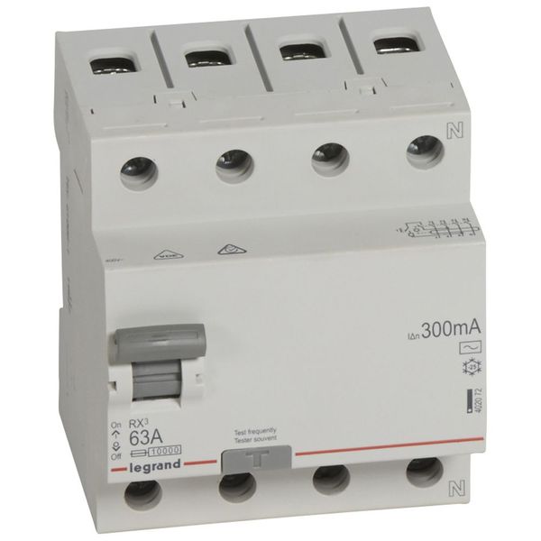 RCD LR - 4P - 400 V~ - 63 A - 300 mA - AC type image 1