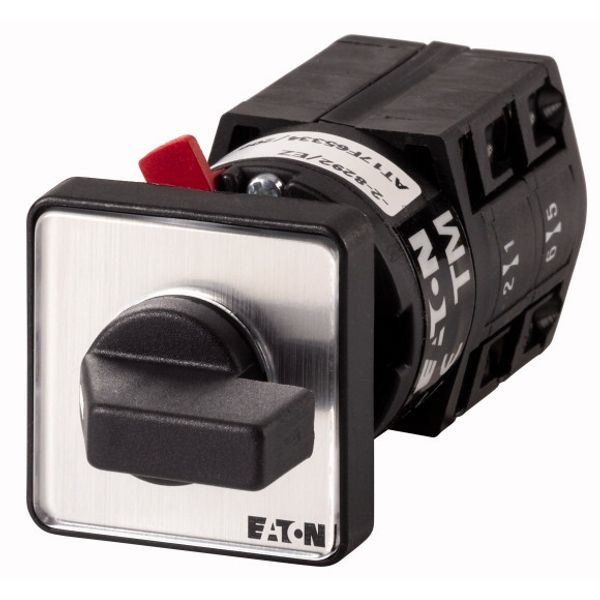 Spring-return switch, TM, 10 A, center mounting, 2 contact unit(s), Contacts: 4, 60 °, momentary/maintained, With 0 (Off) position, with spring-return image 1