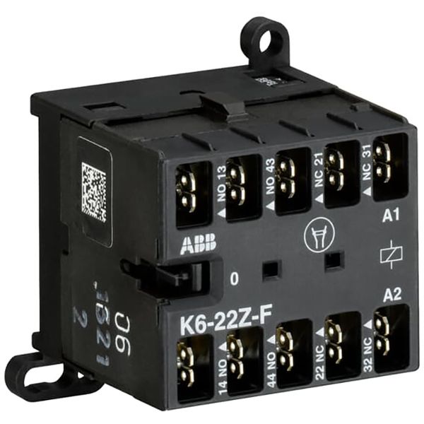 K6-22Z-F-01 Mini Contactor Relay 24V 40-450Hz image 1