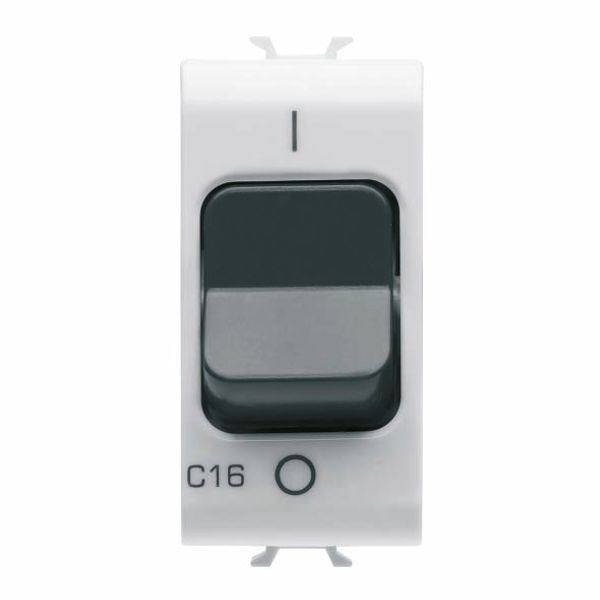 MINIATURE CIRCUIT BREAKER - C CHARACTERISTIC - 1P 16A 230Vac - 1 MODULE - GLOSSY WHITE - CHORUSMART image 2