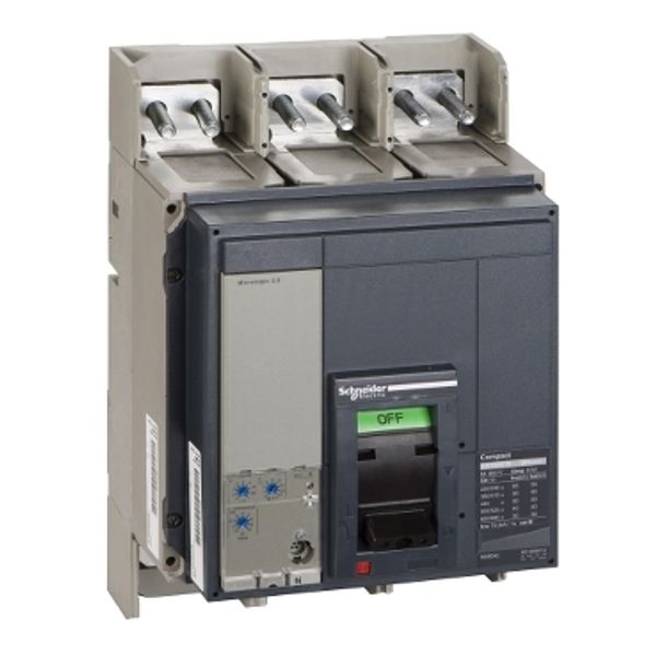 circuit breaker ComPact NS1000N, 50 kA at 415 VAC, Micrologic 2.0 trip unit, 1000 A, fixed, 3 poles 3d image 2