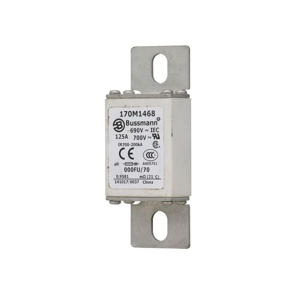 Fuse-link, high speed, 125 A, AC 690 V, size 000, 24 x 36 x 96 mm, aR, IEC image 9