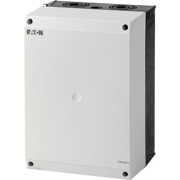 Insulated enclosure, HxWxD=280x200x160mm, +mounting rail image 2