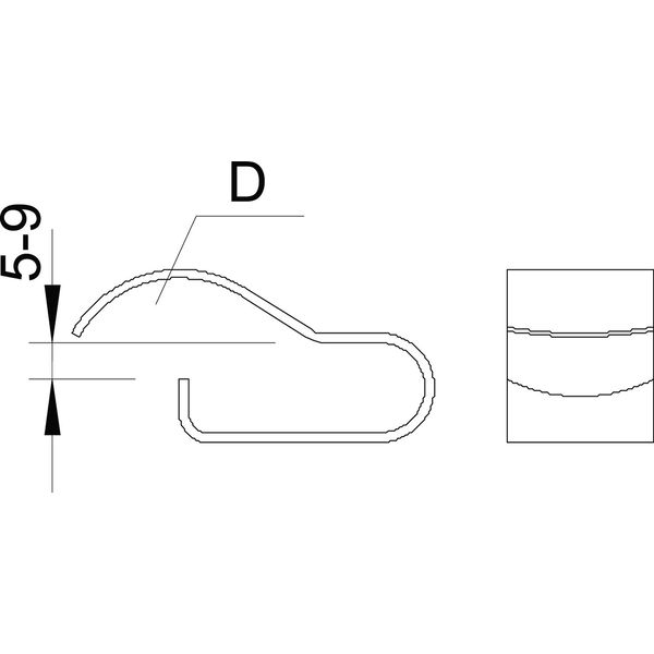 BCCF 8-9 D20 Beam clamp for cable, 7-20mm 8-9mm image 2