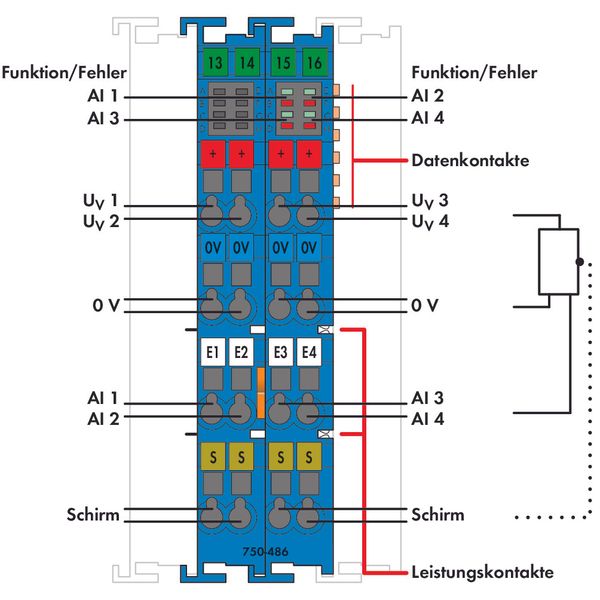 4-channel analog input 0/4 … 20 mA Single-ended blue image 4