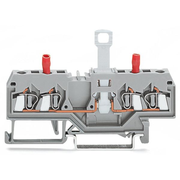 2-conductor disconnect/test terminal block without pivoting knife disc image 2