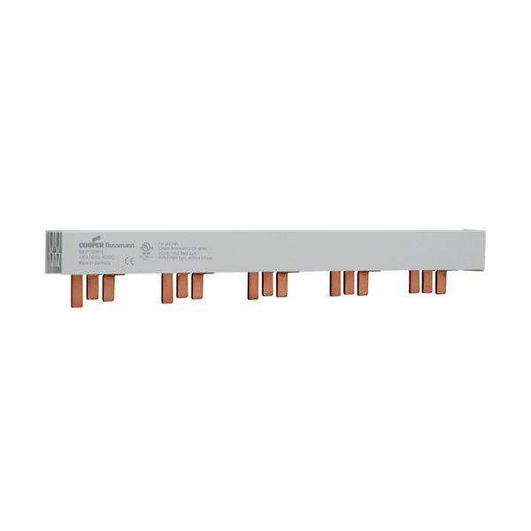 BUSBAR, low voltage, 100 A, AC 600 V, DC 600 V, 22 x 37 x 266 mm, 15P, UL image 6