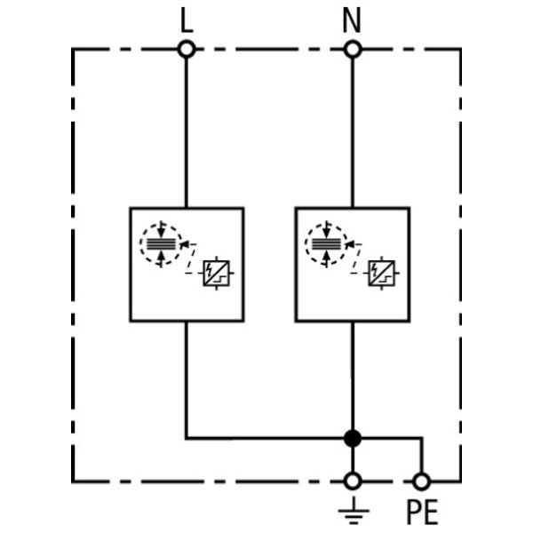 Appl.-opt. combined arrester DEHNshield type 1+2 for single-phase TN s image 3