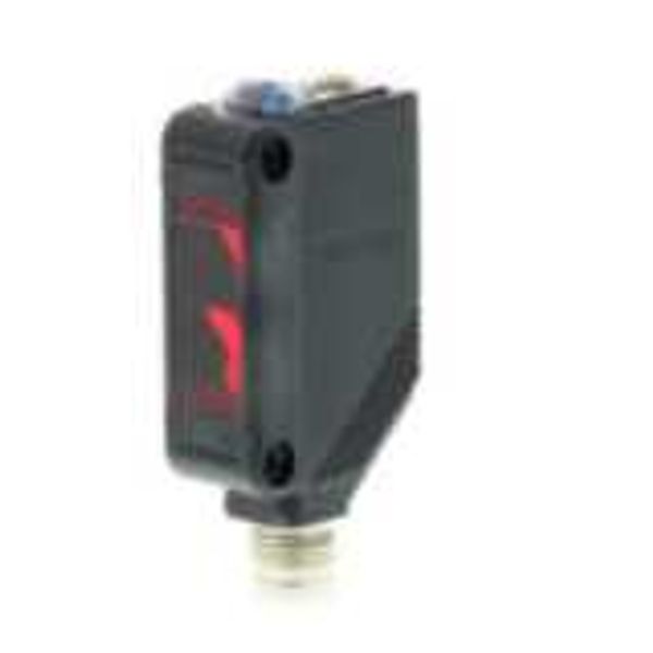 Photoelectric sensor, rectangular housing, red LED, retro-reflective, image 2