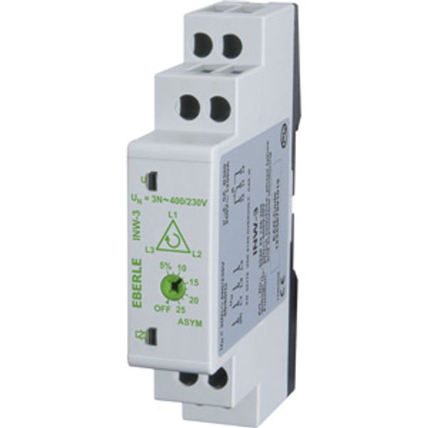 Three-phase network monitor AC 3(N) 400/230 V, 1 changeover contact 5A, asymmetry adjustable 5-20% image 2