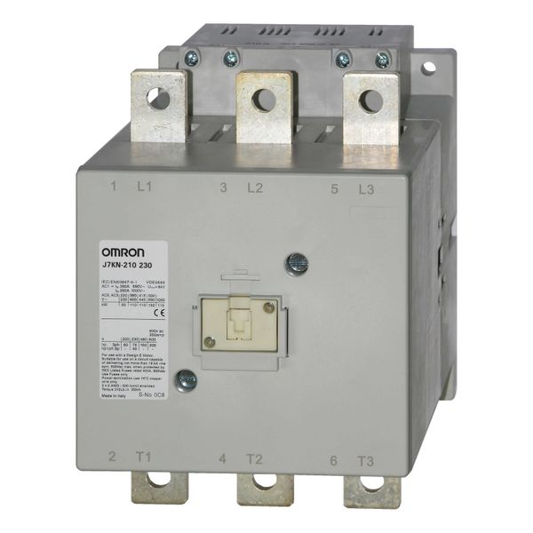 Contactor, 3-pole, 110 kW; 210 A AC3 (380-415 VAC), 110 VAC/DC image 1