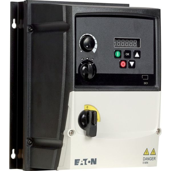 Variable frequency drive, 230 V AC, 1-phase, 10.5 A, 2.2 kW, IP66/NEMA 4X, Radio interference suppression filter, Brake chopper, 7-digital display ass image 20