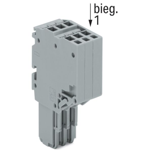 2-conductor female connector Push-in CAGE CLAMP® 1.5 mm² gray image 3