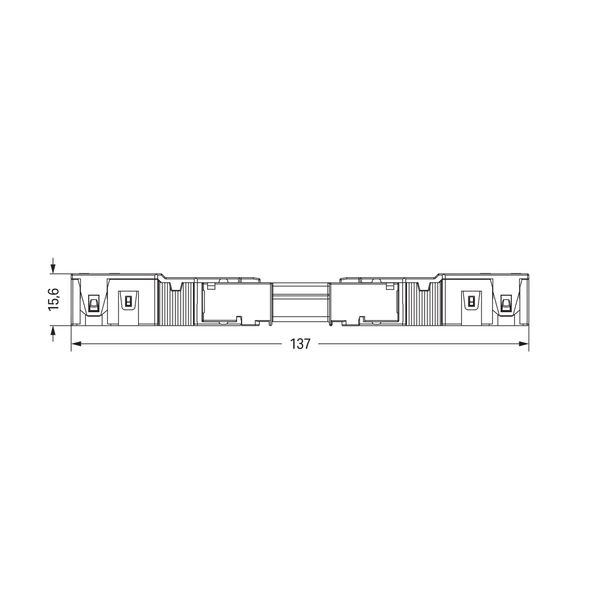 Socket with strain relief housing 3-pole black image 6