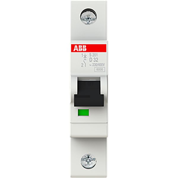 S201-D32 Miniature Circuit Breaker - 1P - D - 32 A image 2