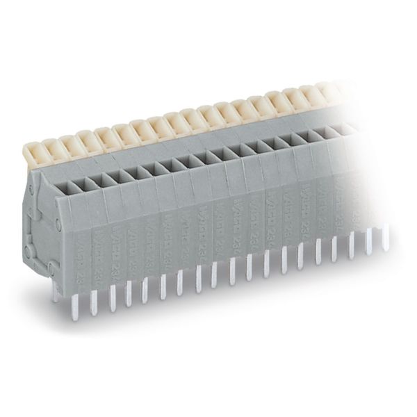 PCB terminal block push-button 0.5 mm² gray image 1