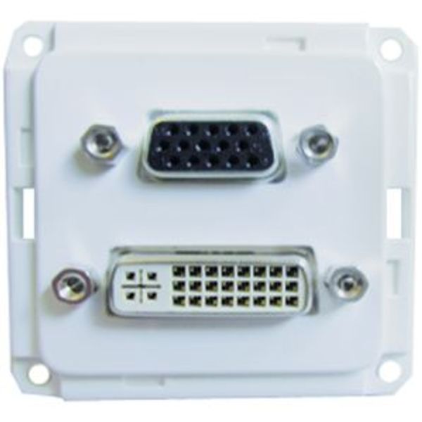 Afdekking COMPACTA met VGA- en DVI-aansluiting, levend wit image 1