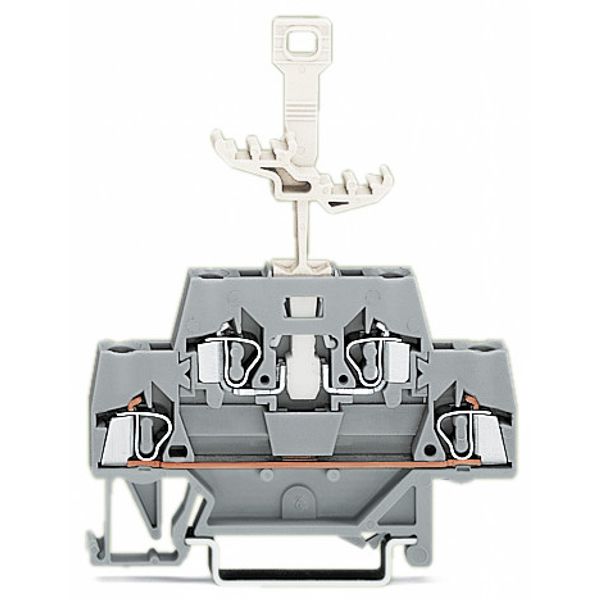 Double-deck terminal block for DIN-rail 35 x 15 and 35 x 7.5 2.5 mm² g image 2