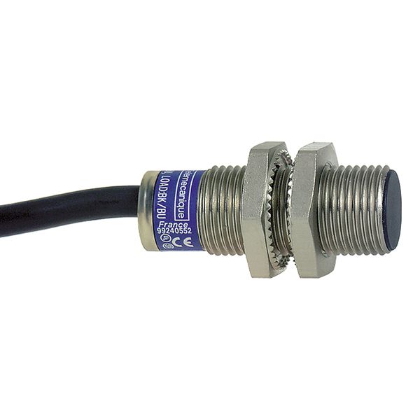 inductive sensor XS1 M12, L33mm, brass, Sn2mm, 12..24VDC, cable 2 m image 1