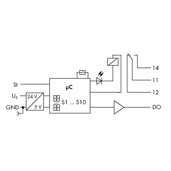 Timer relay module Nominal input voltage: 24 VDC Limiting continuous c image 6