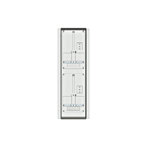 Meter box insert 2-rows, 2 meter boards / 18 Modul heights image 1