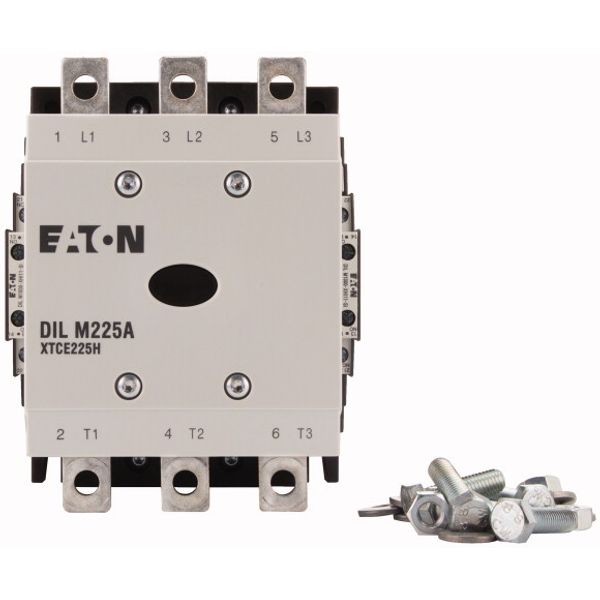 Contactor, 380 V 400 V 110 kW, 2 N/O, 2 NC, RAC 24: 24 V 50/60 Hz, AC operation, Screw connection image 2
