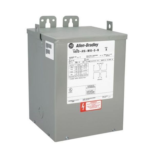 Allen-Bradley, 1497D - CCT, 5.0kVA, 240x480V 60Hz Primary, 0 Primary - 0 Secondary Fuse Blocks, No Taps image 1