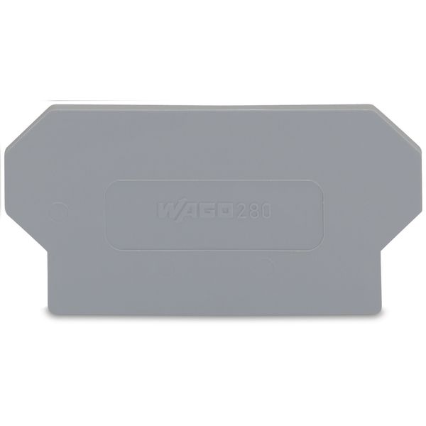 Separator plate 2 mm thick oversized gray image 1