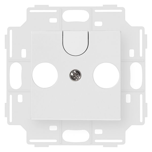 TV-RD-SAT-socket adaptor white image 1