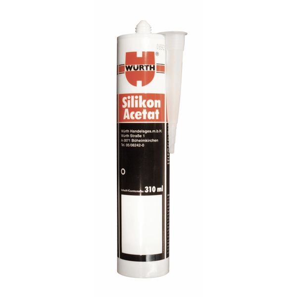 Silikonsealant Acetat, clear-310ml tube image 1