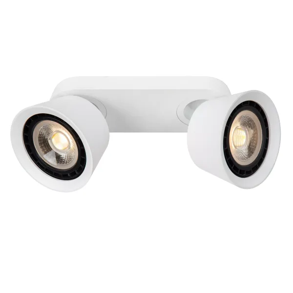 Lucide TRIGONO - Ceiling spotlight - 2xES111 - White image 1