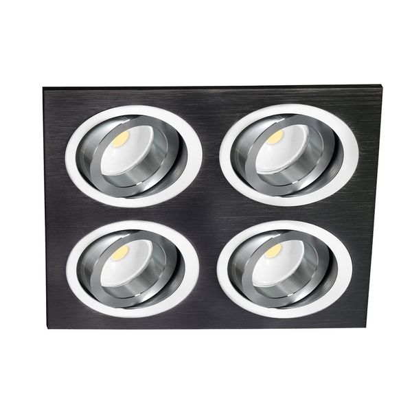 Helium Quad Recessed Light Black image 1