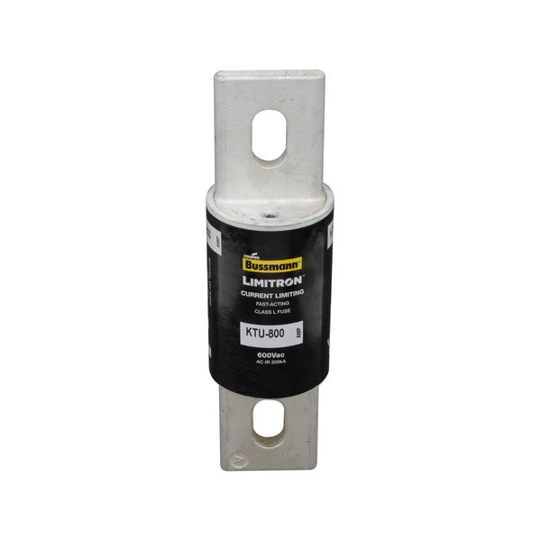 Eaton Bussmann series KTU fuse, 600V, 700A, 200 kAIC at 600 Vac, Non Indicating, Current-limiting, Fast Acting Fuse, Bolted blade end X bolted blade end, Class L, Bolt, Melamine glass tube, Silver-plated end bells image 10