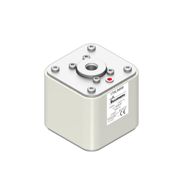 Fuse-link, high speed, 1000 A, AC 1000 V, Size 3, 76 x 76 x 75 mm, aR, IEC, single indicator image 16