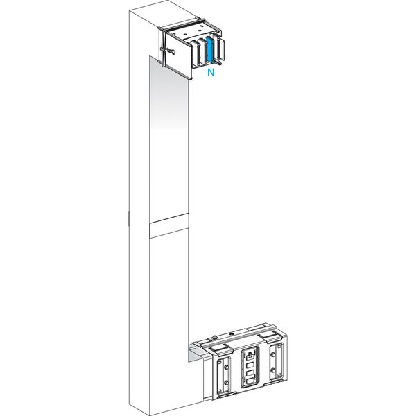 2X90° UP 300X(700-1200)X300 MTM 1000A FB image 1