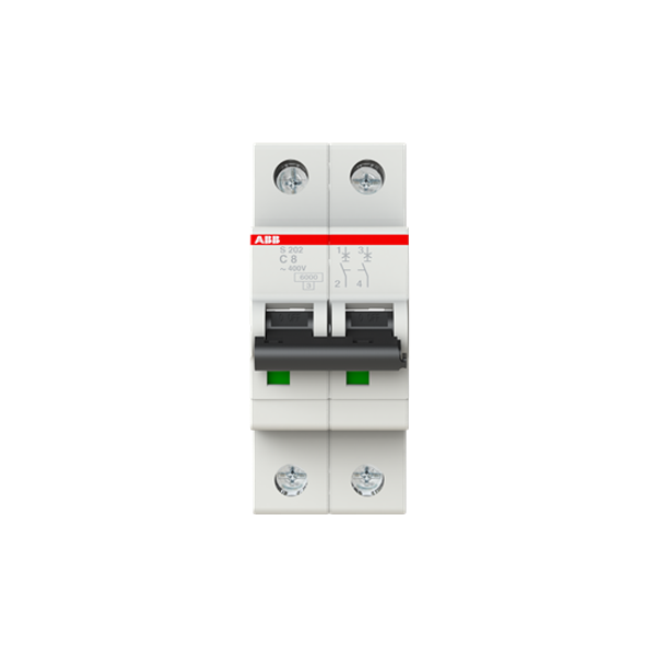 S202-C8 Miniature Circuit Breaker - 2P - C - 8 A image 5