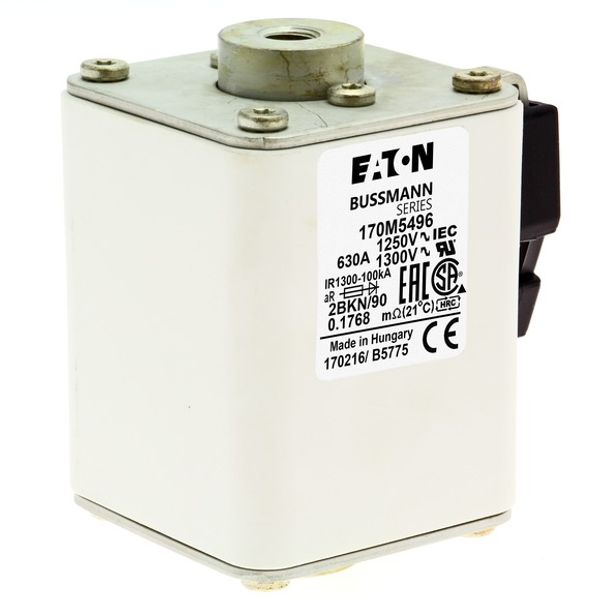 Fuse-link, high speed, 900 A, AC 690 V, 2 x size 2, 59 x 149 x 69 mm, aR, IEC, single indicator image 3