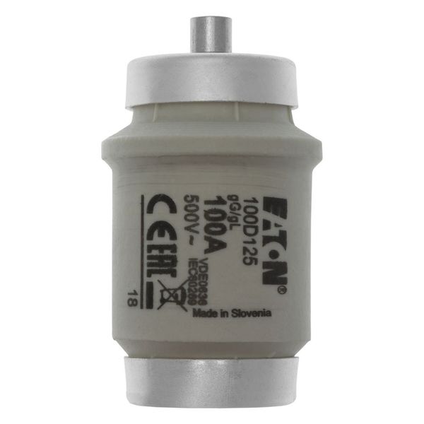 Fuse-link, LV, 100 A, AC 500 V, D4, gL/gG, IEC, time-delay image 10