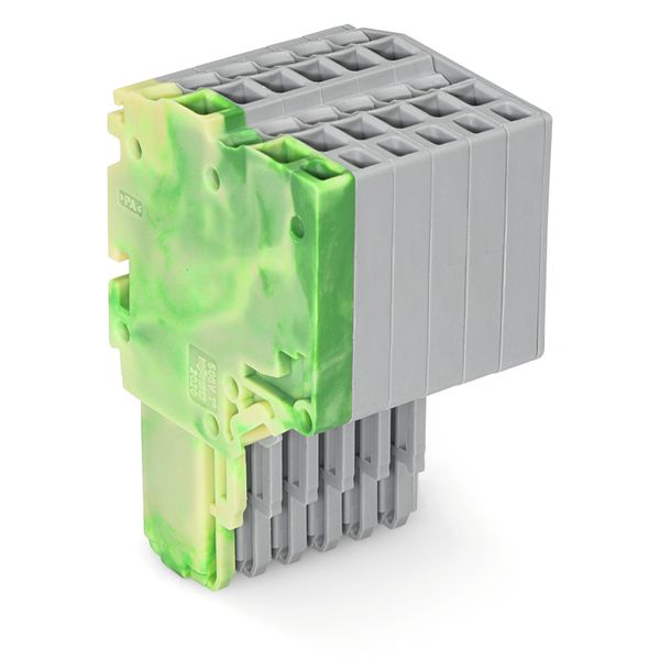 2-conductor female connector Push-in CAGE CLAMP® 1.5 mm² green-yellow/ image 1