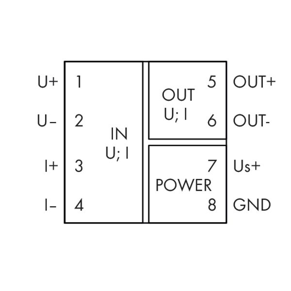 Isolation amplifier Bipolar current and voltage input signal Bipolar c image 7