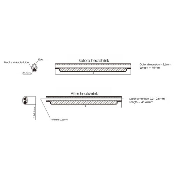 FO shrink splice protector 45mm image 2