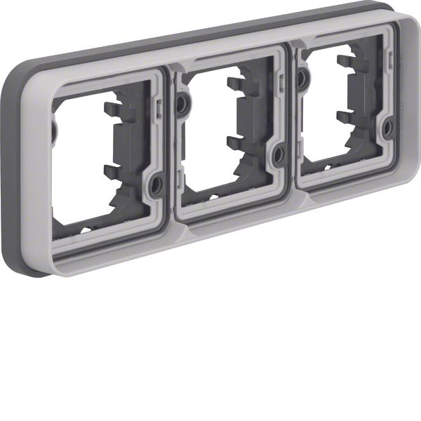 Frame 3g horizontal for flush-mounted installation, with sealing W.1li image 1