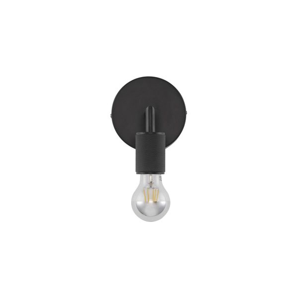 Black Metal LED E27 1x12 Watt 230 Volt IP20 Bulb Excluded D: 12 W: 12 H: 15.5 cm image 1