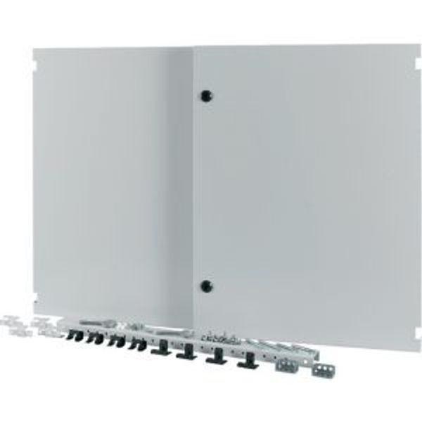 Section wide door, closed, HxW=700x1200mm, IP55, grey image 2