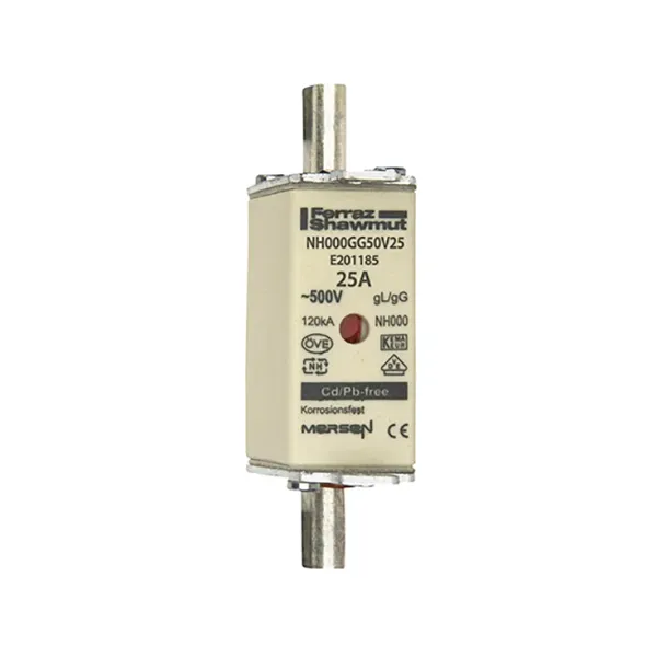 Fuse-link NH000 gG 500VAC 25A live tags Double indicator image 2