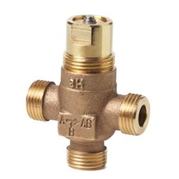 VXP45.10-0.4 - 3-port seat valve, external thread, PN16, DN10, kvs 0.4 image 1