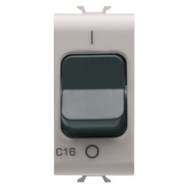 MINIATURE CIRCUIT BREAKER - C CHARACTERISTIC - 1P 16A 230Vac - 1 MODULE - NATURAL SATIN BEIGE - CHORUSMART image 1