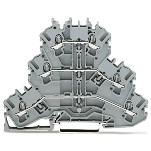 Triple-deck terminal block Through/through/through terminal block L/L/ image 1